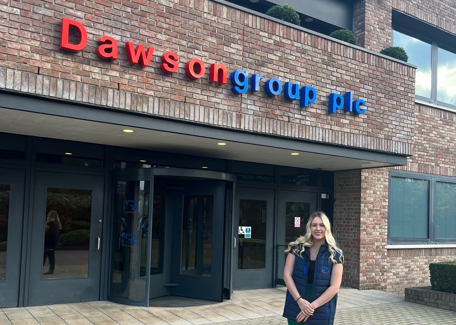 Dawsongroup truck and trailer nurturing tomorrow's leaders, including Nikki, one of their current graduates.
